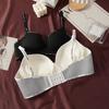 1/3PCS Girls Thick Sponge Cup Bra Push Up Soft Cotton Underwear Women Seamless Lingerie Female Wireless Bralette