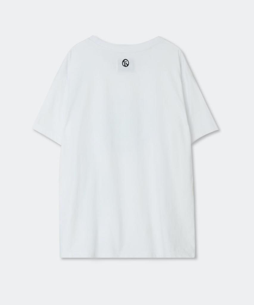 KINETO Blow Wind Print T-Shirt_White