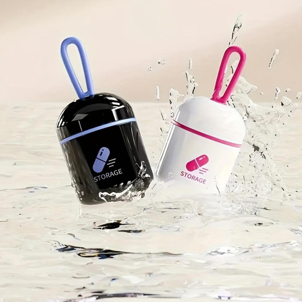 Мини-коробка для лекарств Компактная Удобная Водонепроницаемая и Влагостойкая Домашняя Коробка для Хранения Таблеток