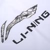 Модный комплект Li Ning с принтом логотипа и букв, приятный к коже, удобный, универсальный, пуловер с круглым вырезом, футболка с коротким рукавом, повседневный спортивный комплект YHST165-1+YKSV147-2