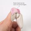 1 Pair Finger Protector Knitting Finger Guards Leather Thimbles Needle Felting Supplies for Hand Sewing Embroidery