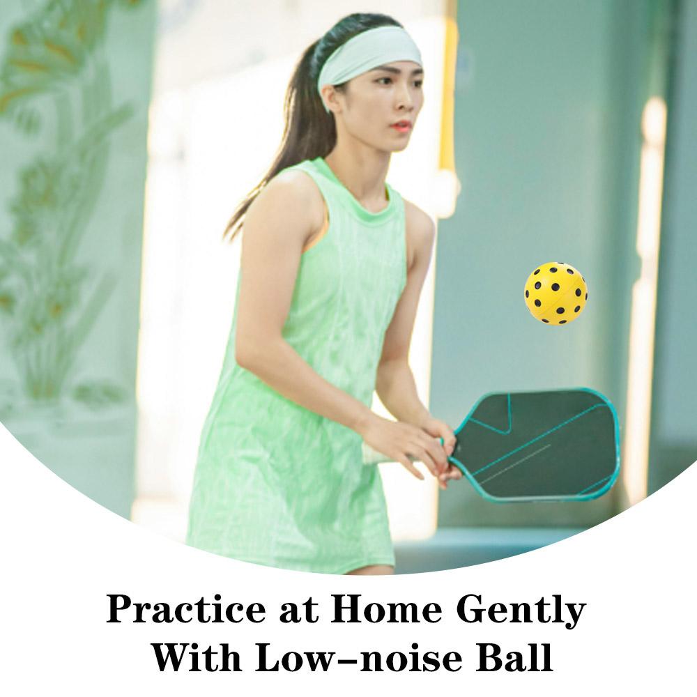High Elasticity Foam Pickleballs Practice Balls 74mm Exact Real Ball  Birthday Gift