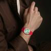 Swatch SKIN Кварцевые Часы Унисекс 34 мм Зеленый Циферблат Корпус Часов на Био-основе Силиконовый Ремешок SS08P111