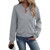 Womens Long Sleeve Zip Up Sweatshirts Jackets Full Zipper Lightweight Jacket Casual Pocket Loose Outwear Coat