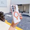 Подходит для Samsung S26ultra прозрачный магнитный чехол для мобильного телефона A27 защитная пленка для объектива держатель четырехугольная подушка безопасности защита от падения