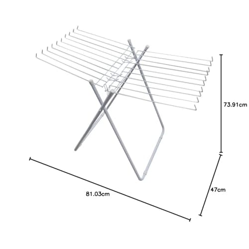 Zenkakyo Стойка для сушки одежды из легированной стали, Складная вешалка для полотенец, Вмещает 20 полотенец, ZB-5005