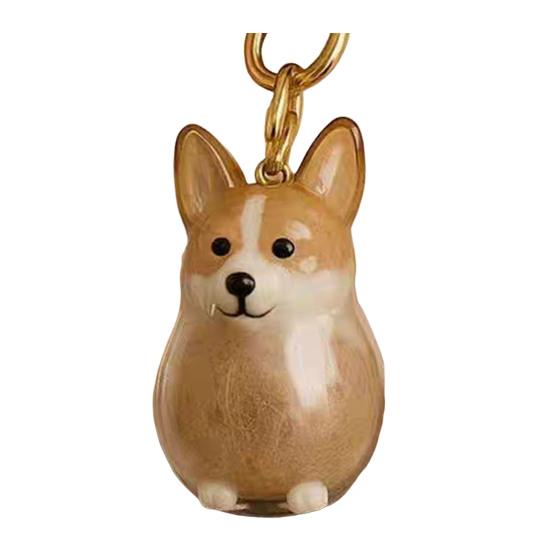 Pet Hair Collector Keychain Transparent Souvenir Capsule Waterproof Design Dog Hair Memorial Keychain