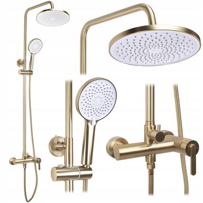 Brushed Gold Shower Set Exposed Ontario Shower Rea Gold