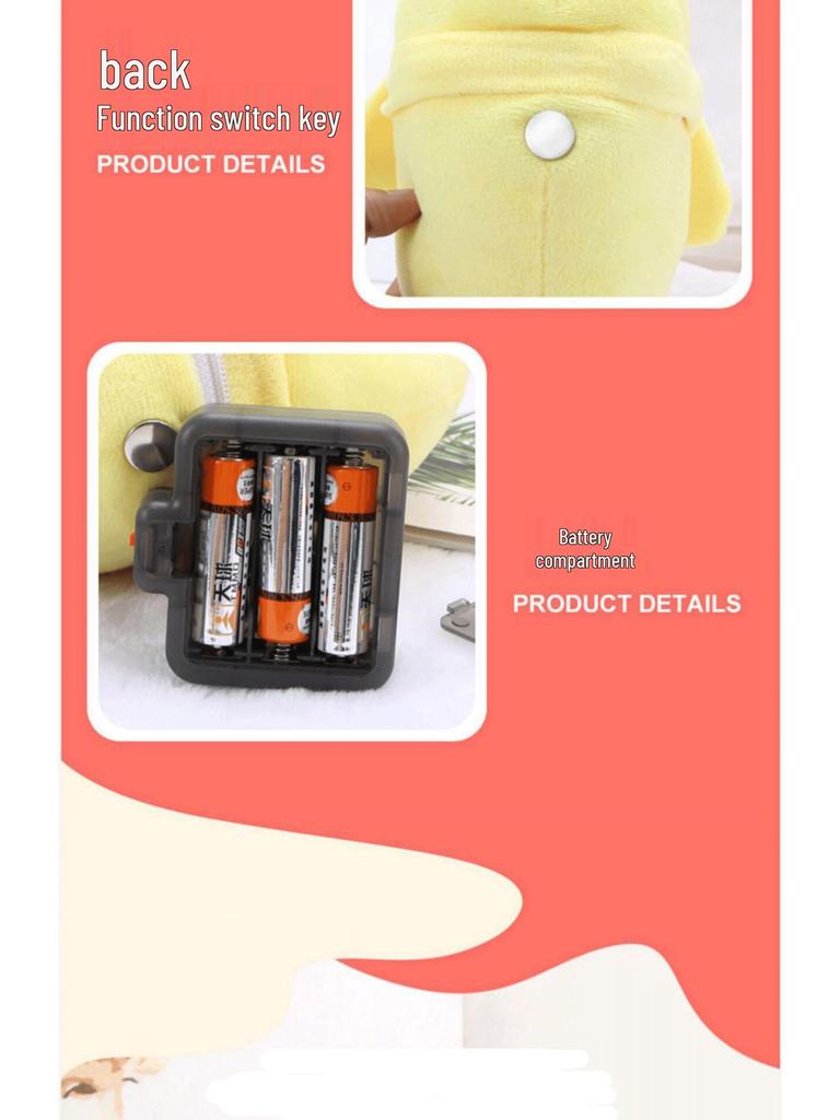 Музыкальная плюшевая игрушка: Клубника, Банан и Морковь – Интерактивное детское пианино для игры родителей с детьми