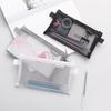 1/2PCS Creative Mesh Transparent Case Storage Bag Cute Portable Pen Pencil Pouch Bag School Office Supply Stationery
