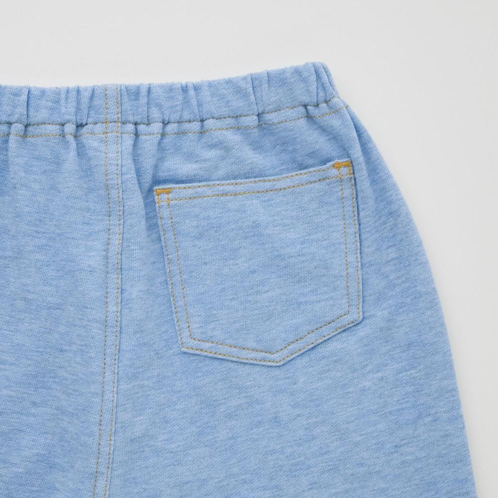 Uniqlo Japan Relaxed Fit Leggings  Denim Like 3 4 Length 