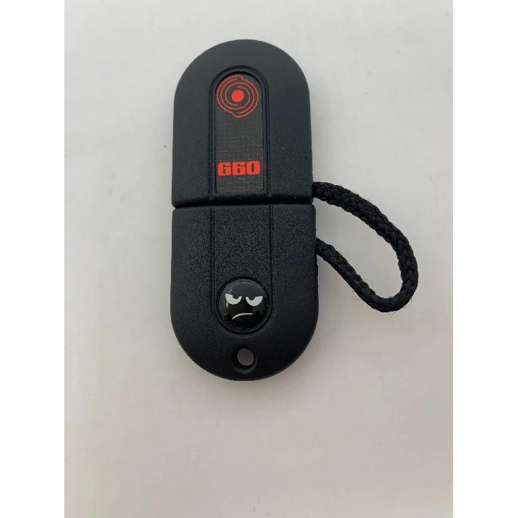 Xinyuexin New Smile Sticker Pill Key Shell Fob Fit for VW 16V VR6 TDI MK2 Golf G60 GT Key HU49 UncutBlade with LED LIGHTING KEY