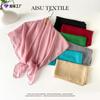 Solid Color Square Scarf Yarn Summer Silk Scarf High-end Chiffon Scarf Simple Shawl Decorative Headscarf