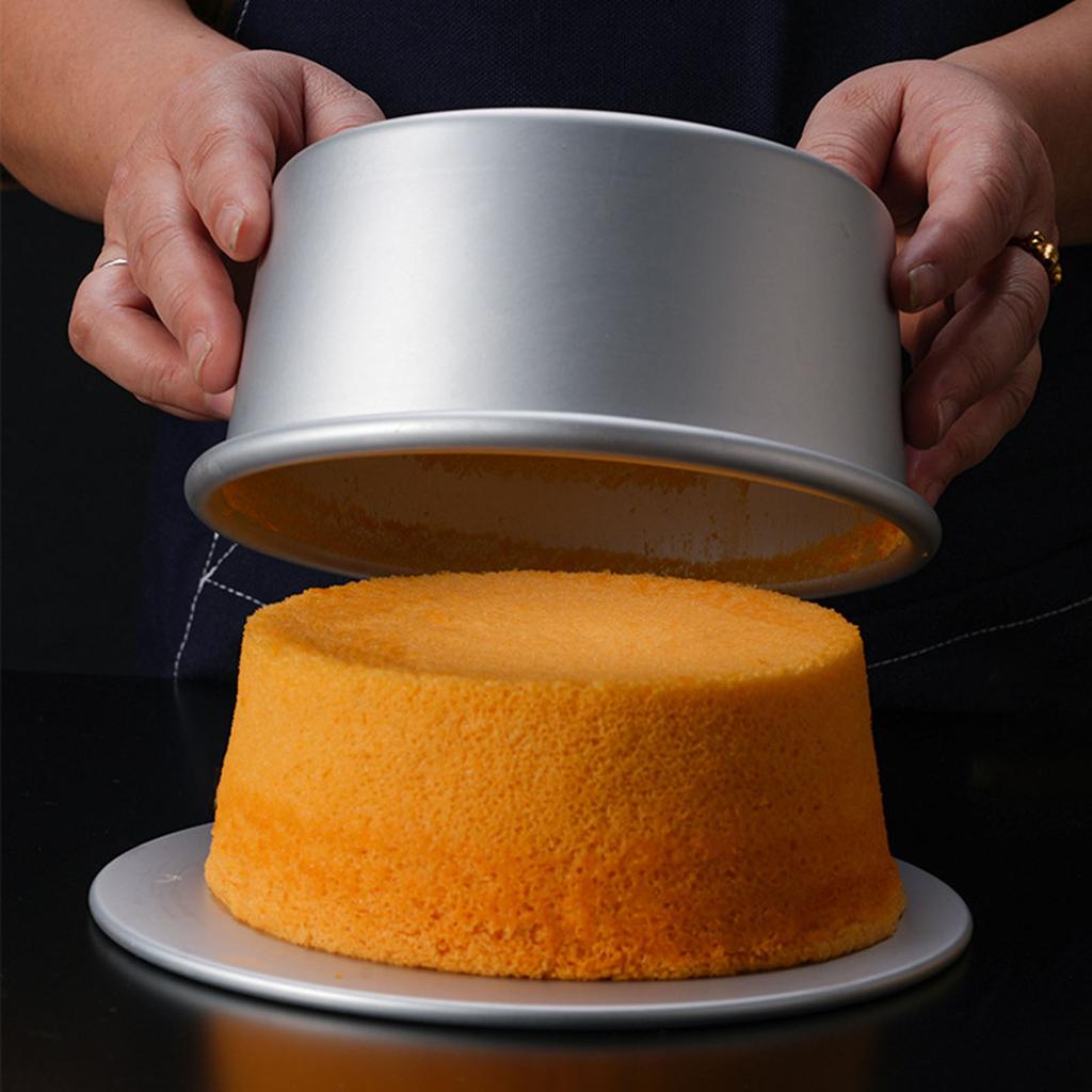 Cookie Cake Pans with Removable Bottom Aluminum Round NonStick Cake Mold Round Cake Tins Bakewares Bread Box Enduring