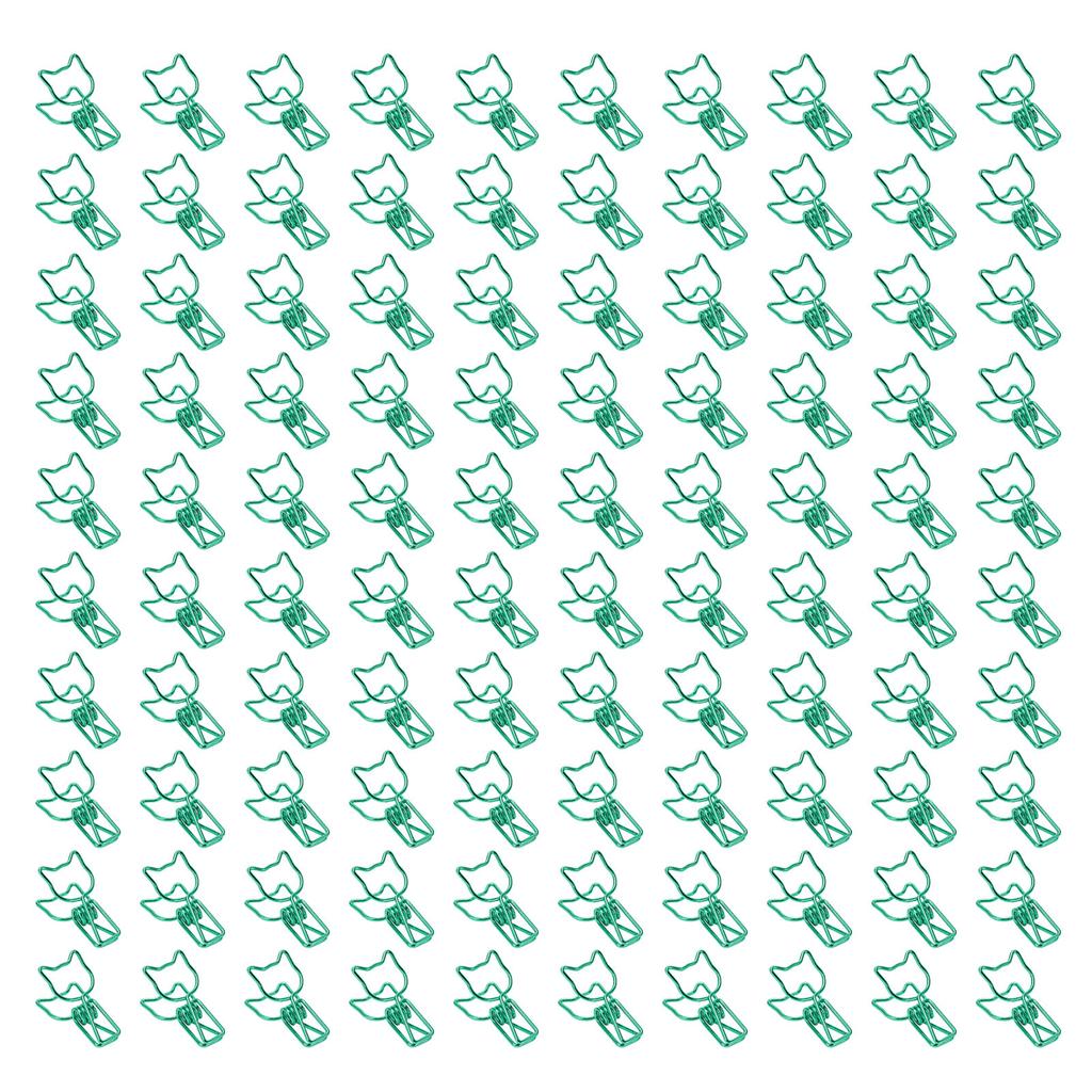 100 шт. зажимы для котят милые животные стиль крепкие зажимные полые зажимы для кошек для заметок 