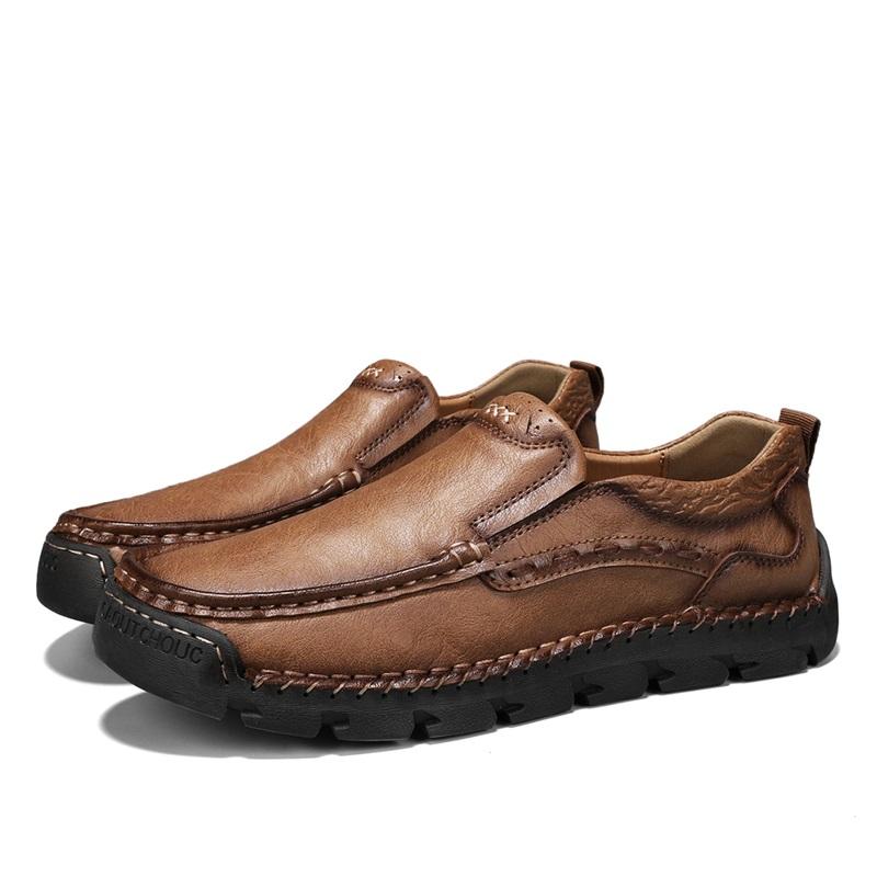 Winter/fall Men's Shoes Men's Light Comfortable Breathable Walking Flat Men Shoes Large Men's Leather Shoes