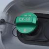 LEXLEYS Крышка топливного бака зеленая типа KH для Mazda CX-60, Крышка топливного бака, Бензин, Алюминий, Крышка-накладка, Впускное отверстие, Крышка, Топливный бак