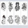 "Waterproof Semi-Permanent Herbal Tattoo Stickers for Men and Women - Durable Text Simulation Spot Tattoos"