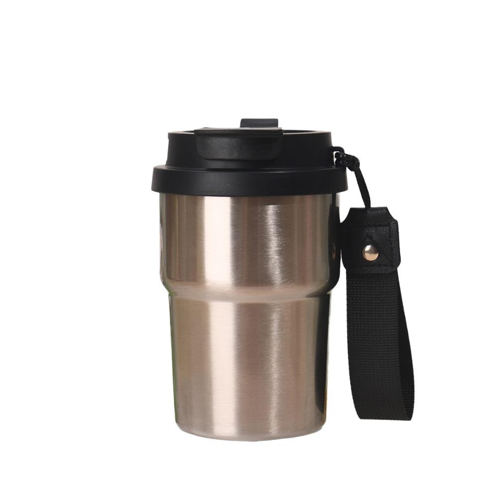 Leopard Print Thermal Water Bottle 450ml Drinking Straw Cup Vacuum Flask  Sports Activities
