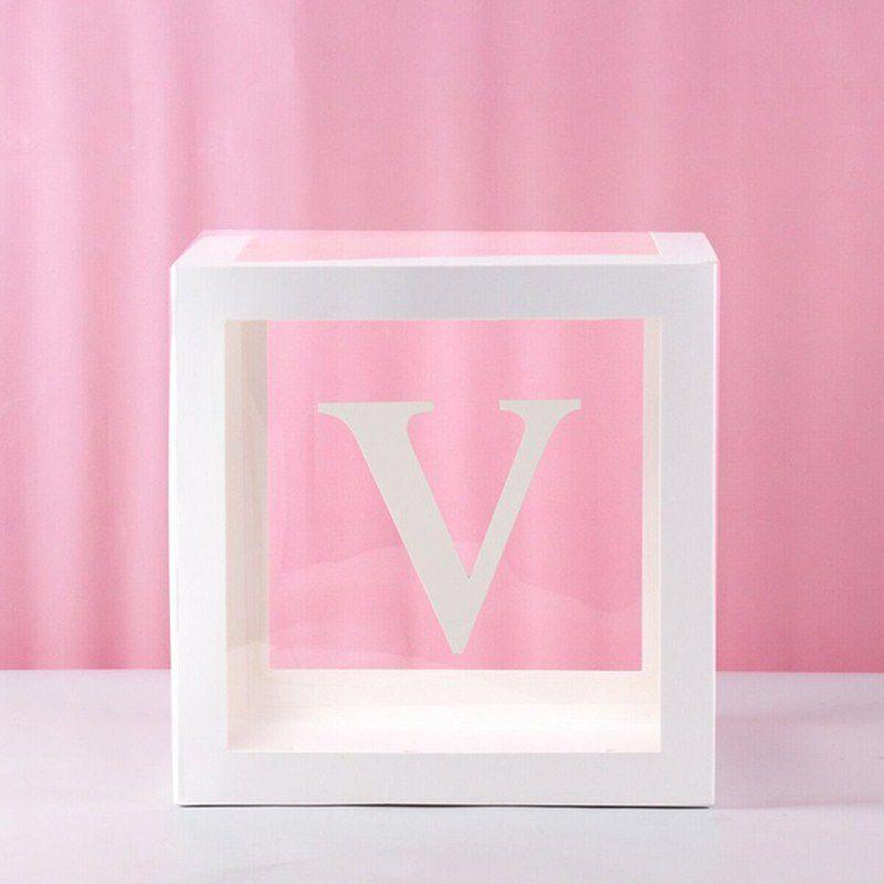 Прозрачная кубическая коробка для упаковки воздушных шаров для украшения свадеб и вечеринок по случаю дня рождения