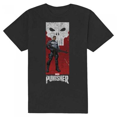 The Punisher Хлопковая футболка унисекс для взрослых с пистолетом