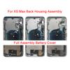 Full Assembly Back Cover For iPhone X XR XS MAX Housing Battery Rear Door Middle Chassis Frame with Flex Cable Spare Parts