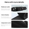 Auto Backseat Backseat Cooling Fan Electric Car Fan Three Adjustable Wind Speeds Cooling Tool for Mini Cars RVs Sedans Worldmuma