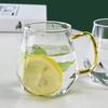 6 шт./4 шт./2 шт./1 шт. Стеклянная кружка Роскошная с ромбовидным узором Чашка для холодной воды с ручкой Высокоборосиликатные прозрачные чашки для питья
