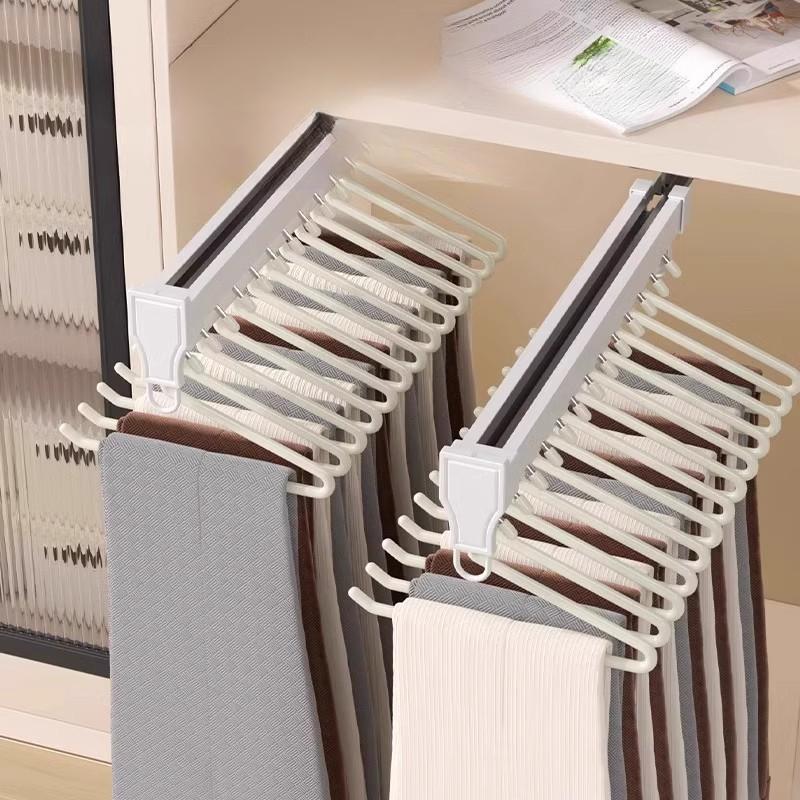 1/5/10PCS Goose Shaped Pants Rack, Anti Slip and Traceless Storage Rack, Drying Rack, Home Pants Clip, Wardrobe Pants Hanger