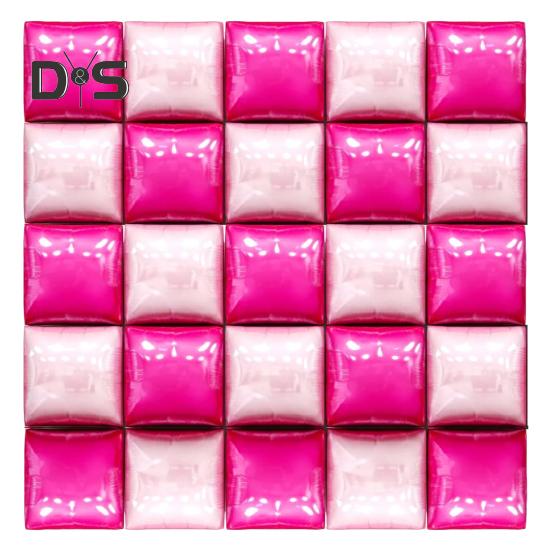 25 шт. квадратных фольгированных металлических шаров, двухсторонние воздушные шары, настенный туннель, свадебный выпускной фон, арка, гирлянда, комплект для вечеринки по случаю дня рождения