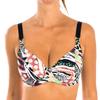 Женский бикини-топ на косточках с принтом W230439