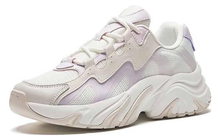 Women's Sneakers Anta Rabbit Shoes Slip Resistant Abrasion Resistant Low top Chunky Sneakers Women's White