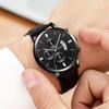 Мужские часы 2024 Элитный бренд Мужские военные спортивные кожаные кварцевые наручные часы Мужские повседневные часы с календарем и датой