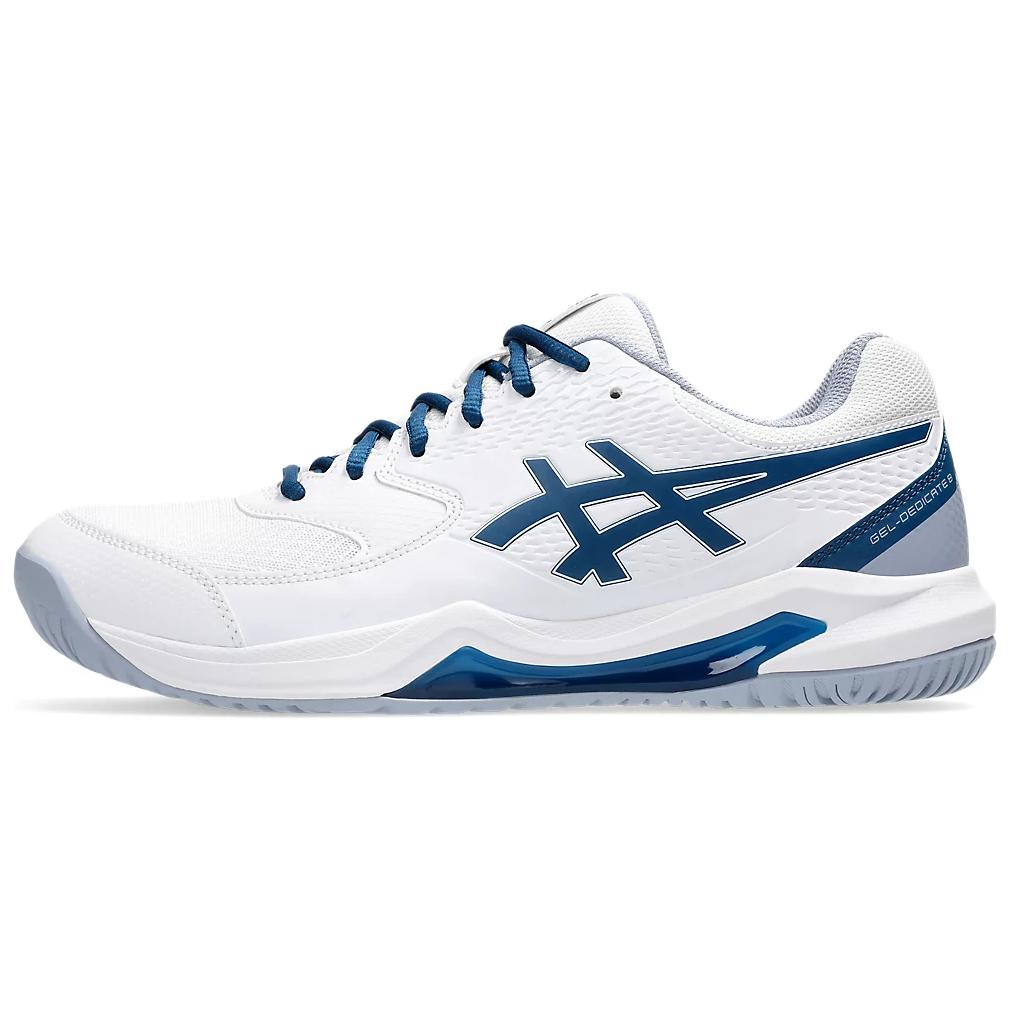 Asics Gel Dedicate 8 2E Wide White Mako Blue Men Sneakers 1041A410-103