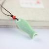 Smooth Ceramic Fish Pendant Delicate Boho Ethnic Necklace Gifts Porcelain Necklace  Friend