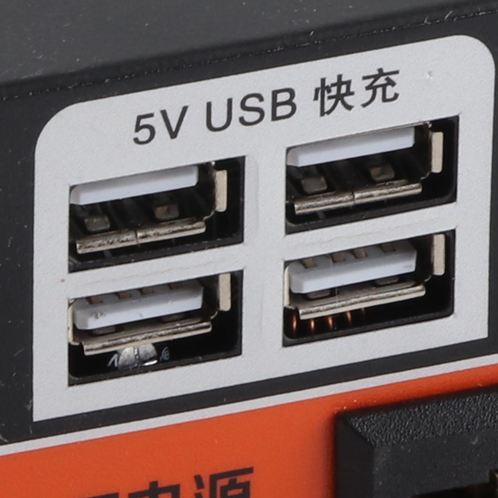 Многофункциональный автомобильный инвертор 12 В 24 В в 220 В Преобразователь Быстрая зарядка Автомобильный инвертор Источник питания