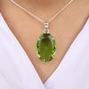 Peridot Gemstone 925 Sterling Silver Handmade Pendant For Women, Anniversary Gift For Wife PP-64-11