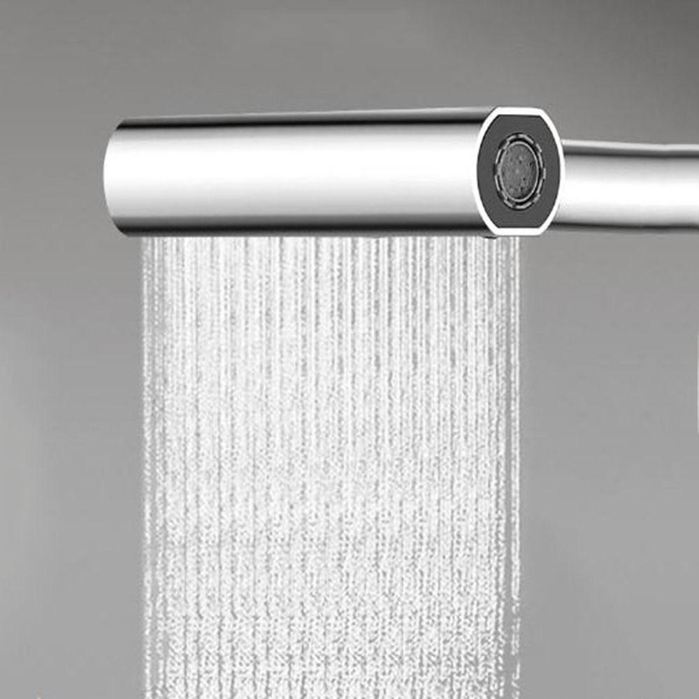 Hot Cold Single Hole 4 Modes Waterfall Faucet Sink Splash-proof Faucet Bathroom