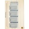 2/3/4-grid door-hanging storage box, overhead door storage box, hanging wardrobe storage box, large-capacity pockets