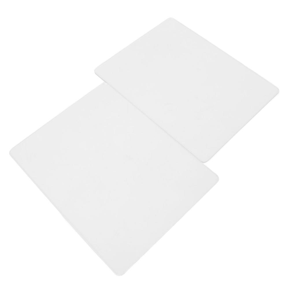 2PCS Embossing Mat Plates 3mm Thick Acrylic Backing Pad for Paper Leather Fabric Crafting Scrapbooking Card Making