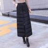 Down Cotton Skirt Women Autumn Winter New High Waist Medium Length Thickened