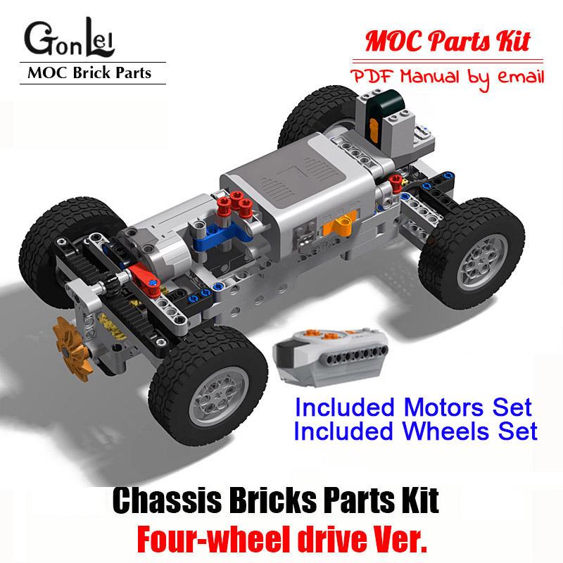 НОВАЯ техническая 4WD внедорожная система передней подвески MOC, строительные блоки, комплекты деталей, радиоуправляемые кирпичи, модели автомобилей для детей, мальчиков, сделай сам