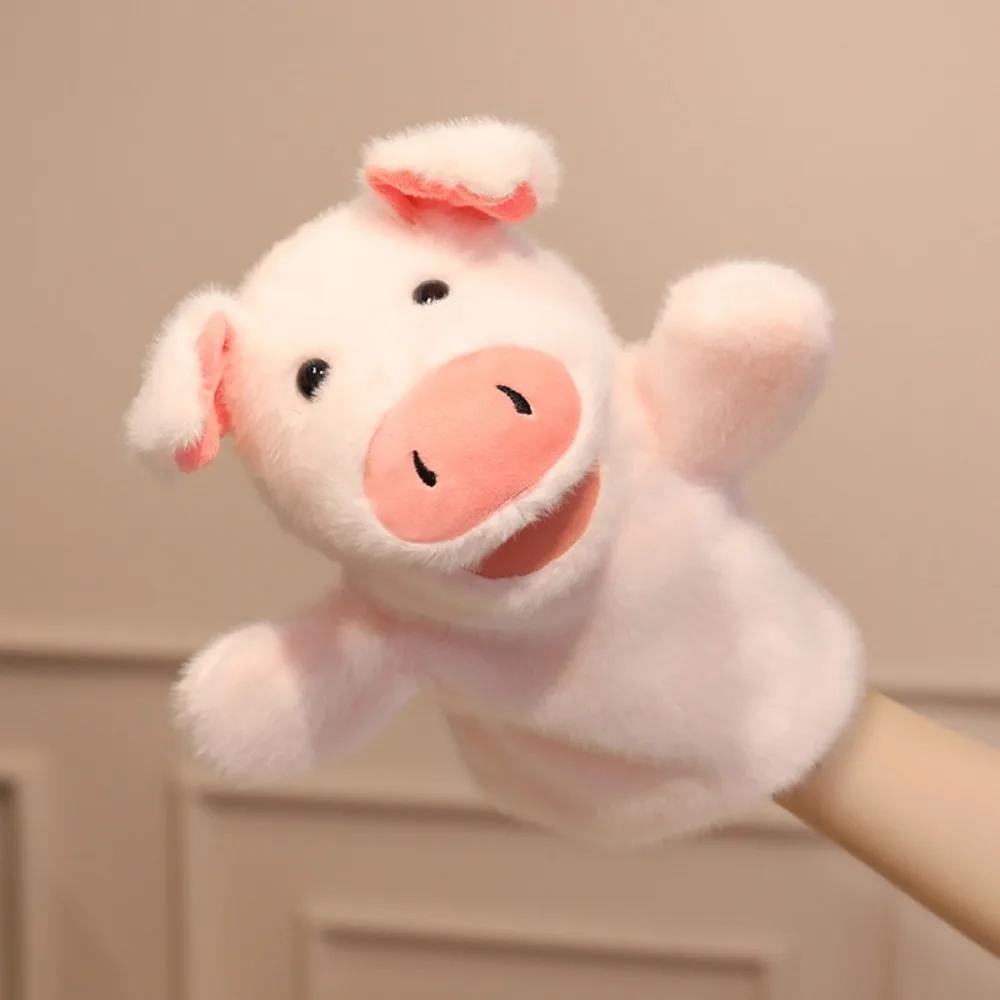 Лягушка Животное Ручная Кукла Рассказывание Историй Подвижный Рот Мягкие Игрушки Акула Раннее Образование Симуляция Рука Палец История Кукла Подарок