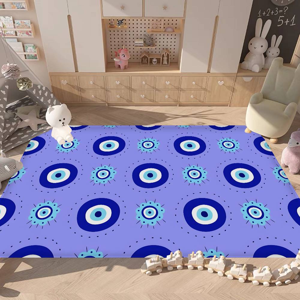 Evil Eye Vintage Door Mat Nordic Style Bedroom Living Room Doormat Home Balcony Anti-Slip Alfombra