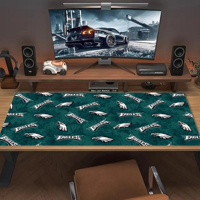 Philadelphia Eagles Mouse Pad Large Gaming Table Cushion Nonslip Laptop Tablet Big Mousepad Xxl Mat Mini Pc Playmat With Lock Edge