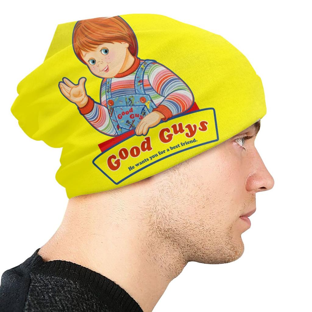 Good Guys Child's Play Slouchy Beanie Custom Winter Warm Skullies Beanies Hats Adult Chucky Horror Icon Film Knit Bonnet Cap