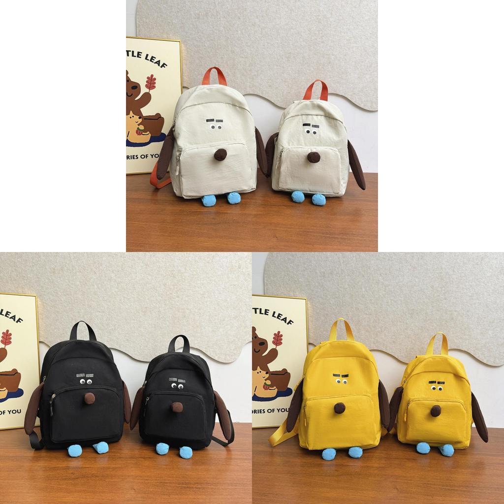 Unisex Kids Backpack With Fun Solid Color Design And Stitching Details For School