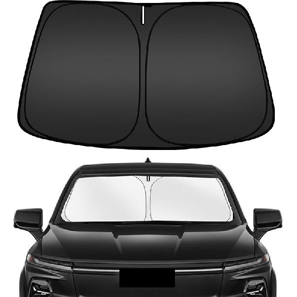 ARISMOTOR Солнцезащитный козырек на лобовое стекло для GMC Sierra 1500 2500 3500 (SLT AT4 Denali) -2025 2026, Подходит для складного переднего оконного солнцезащитного козырька, Защитный козырек,