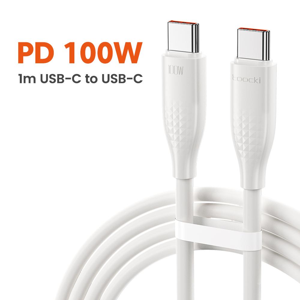 Toocki 100 Вт/60 Вт Быстрая зарядка PD USB C на USB C Кабель 1 м 1/2/3/5 шт. Цветной TPE Type-C Кабель для iPhone Xiaomi Huawei Samsung