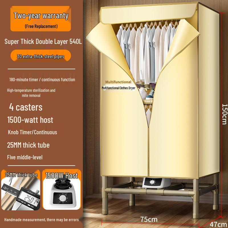 Compact Home Clothes Dryer: Quick-Dry, Air-Flow Wardrobe
